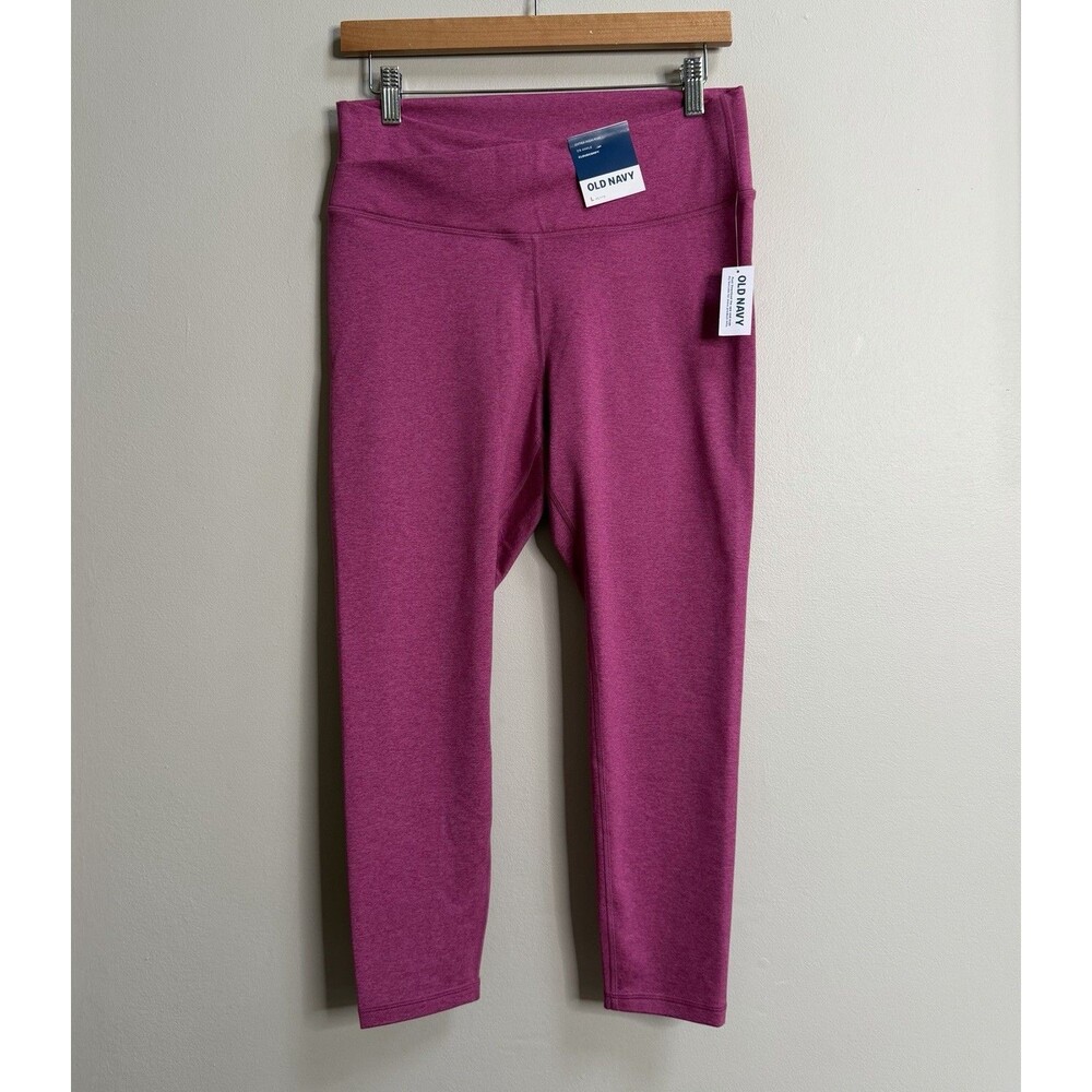 Old Navy Pink Extra High-Waisted CloudComfy 7/8 Leggings Size Large Petite